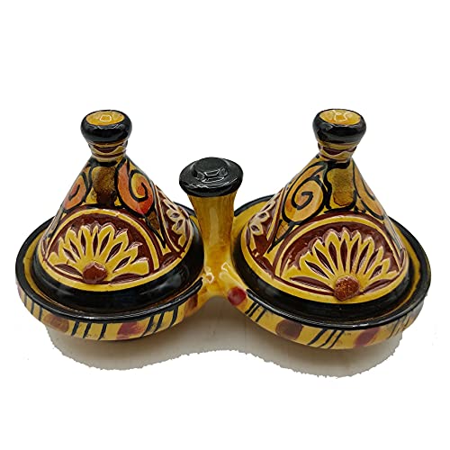 Etnico Arredo Mini Tajín para especias, salsas, cerámica, terracota, Marruecos, 0106211204