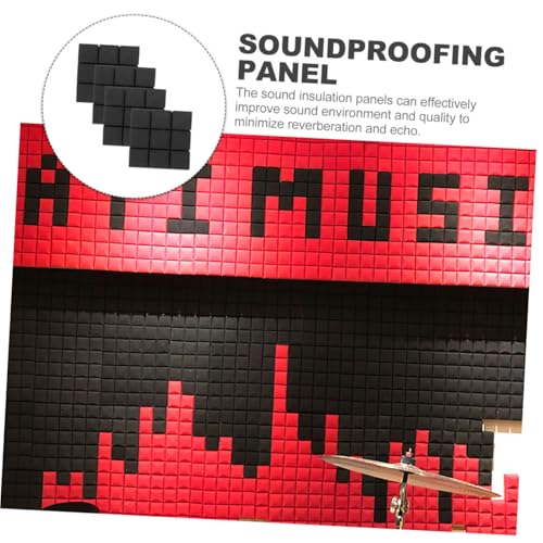 Paneles de Espuma Acústica para Aislamiento Sonoro 4 piezas para Estudios en Casa Absorción de Alta Densidad Diseño Decorativo Resistente al Fuego miniatura 7