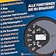 KLIM Discover - Tragbarer CD-Player mit langlebigem Akku - Mit Kopfhörern - Radio FM - Kompatibler MP3-CD-Player - SD-Karte, FM-Transmitter, Bluetooth - Ideal für Autos - Portable CD Player