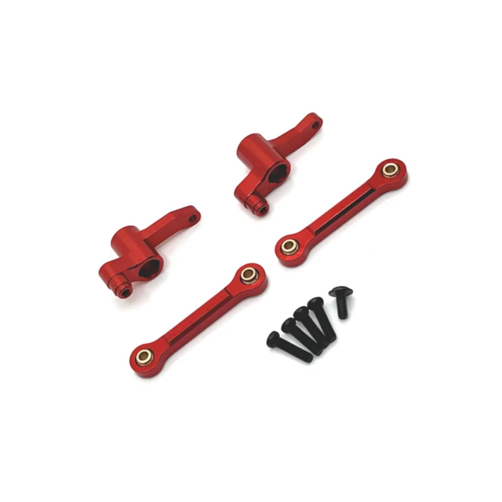 Rc Special Connecting Rod for SCY 18101 18102 1/18 Metal Steering Group Steering Rod RC Car Off-Road Tracked Vehicles Parts and Accessories Upgrades Replacement and Use(Red)