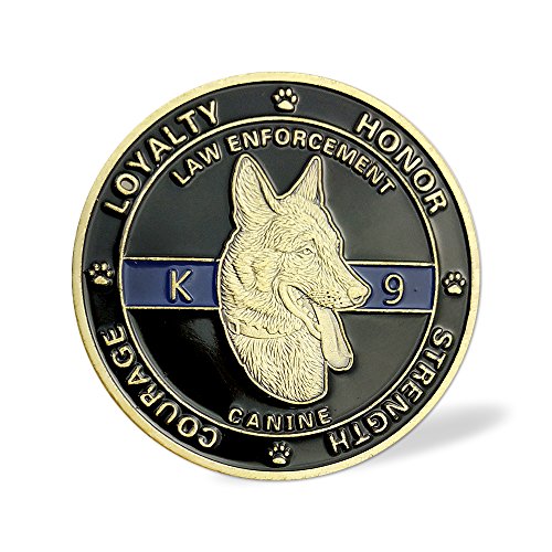 Asmileindeep K9 Police Challenge Coin Law Enforcement Officer Canine Military Gift #TOP2