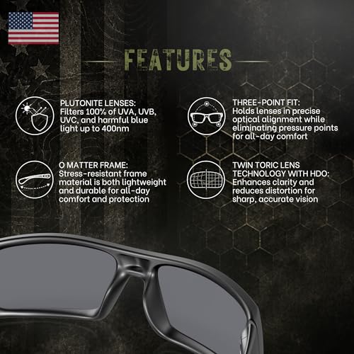 Image of Oakley Standard Issue SI GASCAN USA FLAG Collection Military Grade Sunglasses With Official Eyewear Kit