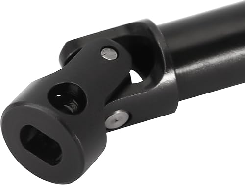 Miniatura 5 de INJORA Eje de transmisión de acero negro delantero trasero eje central con agujero en forma de D para TRX4M Defender Bronco 1/18 RC Crawler Upgrade,