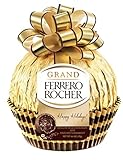 Ferrero Rocher Grand Christmas Holiday Hollow Milk Chocolate and Hazelnut Ball - 4.4oz
