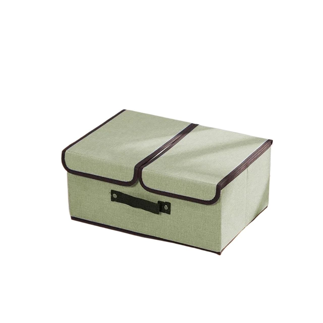 FVDZRFIE Sock Storage Box Foldable Storage Box With Lid Dustproof Home Supplies Clothing Underwear Sock Organizer Cosmetics Wardrobe