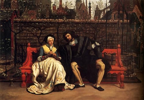 Affiche Toile Faust et Marguerite au jardin Jacques Tisot 60x90cm