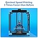 Chuiendi Creality 3D Printer Ender 6, All Metal Industrial 3D Printers, Upgrades Stable Core X-Y Structure with Enclosure Faster Print Speed, Printing Size: 250 x 250 x 400mm, Carborundum Glass Bed