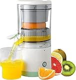 Harilux Wireless Electric Citrus Juicer USB Rechargeable Handheld Juice Extractor for Orange, Lemon, Lime Portable Squeezer for Travel, Home & Kitchen Use