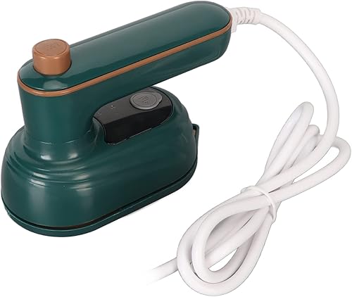 Mini prensa de calor, plancha de precalentamiento rápido de 266 Fahrenheit, plancha de vapor de mano con diseño giratorio para vaporizar, eliminar