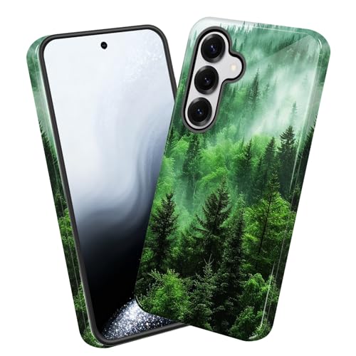 EFGWSDER for Galaxy A37 5G Case,Heavy Duty Shockproof Dual-Layer Phone Case with Drop Protection, Non-Slip Protective Cover for Samsung Galaxy A37 5G 6.7",Green Tree Forest - image 1