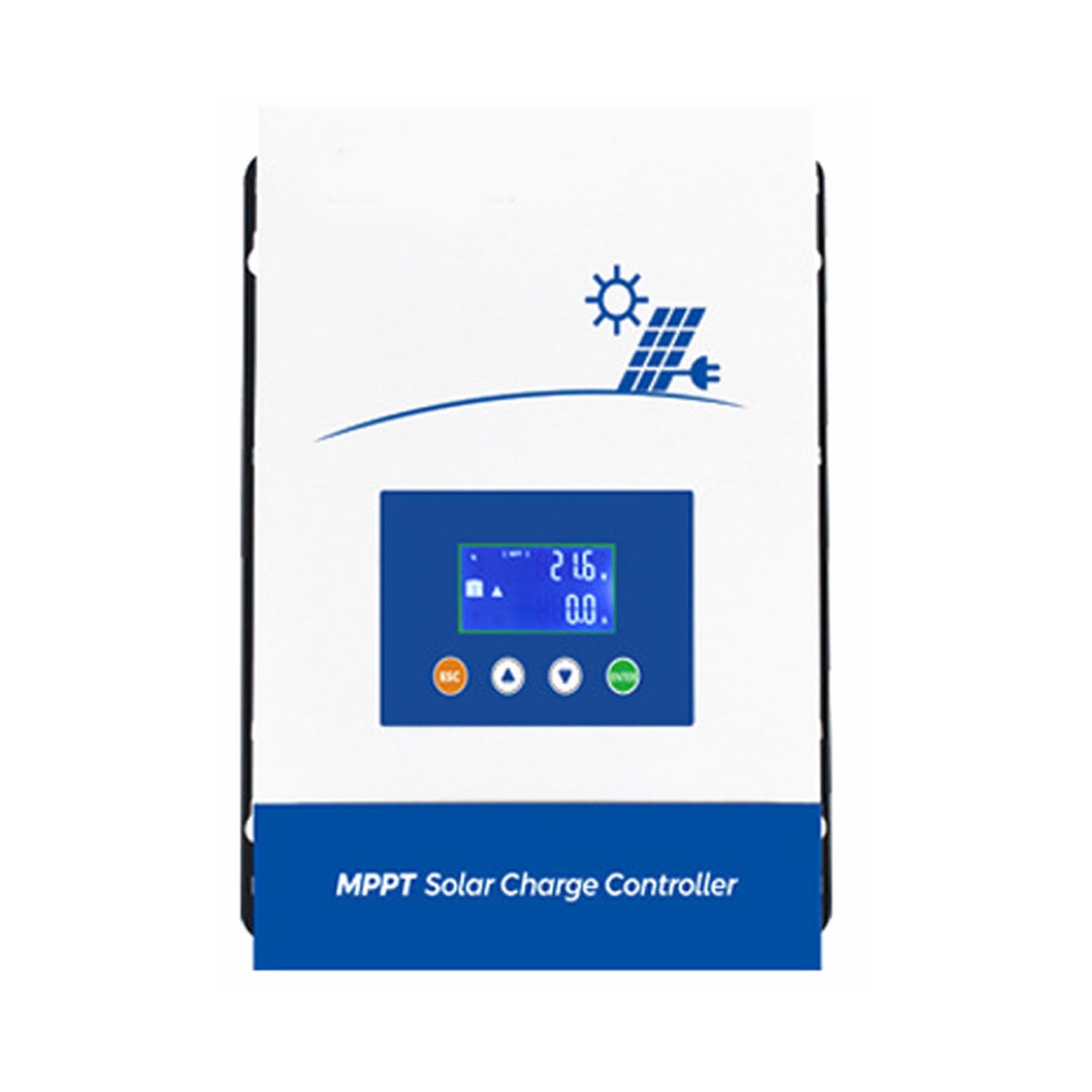 Dioche Controlador Solar 80A - Identificación Automática del Voltaje de la Batería de 12V/24V/36V/48V - Pantalla LCD Clara - Regulador Solar Eficiente para Sistemas Solares Domésticos, Vehículos