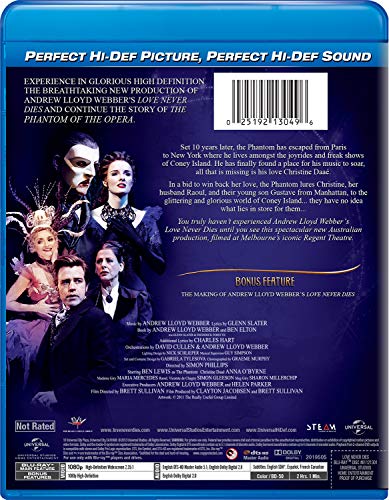 Andrew Lloyd Webber's Love Never Dies [Blu-ray] image 5