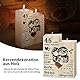 Geschenk Zum 45 Hochzeitstag, Messinghochzeit Geschenke - Kerzenständer aus Holz Geschenke, 45. Hochzeitstag für Frauen Männer, 45. Jahrestag Geschenk für Frau Mann Paare Ihn Ihr