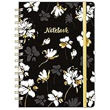 Frasukis Ruled Notebook - Lined Journal with Premium Thick Paper, 8.5' X 6.4', College Ruled Spiral, Banded with Exquisite Inner Pocket