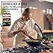 Uno Casa Cast Iron Wok Pan - 8 lb. Flat Bottom Wok with Silicone Lid - 12 Inch, 5.2 Q, Compact, Durable Induction Wok for Both Indoor and Outdoor Cooking