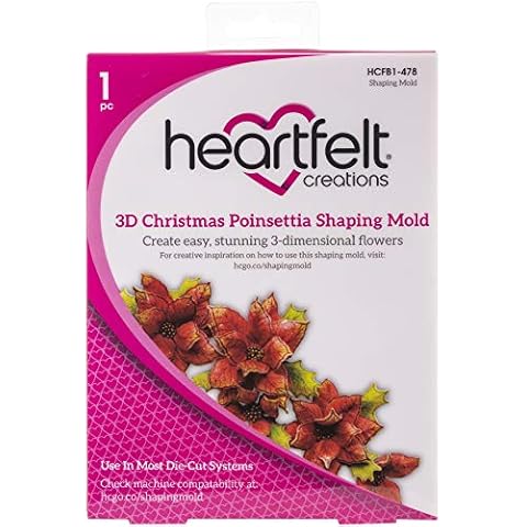 Heartfelt+Creations+Shaping+Mold+3D+Christmas+Poinsettia%2c+HCFB1478 Cover