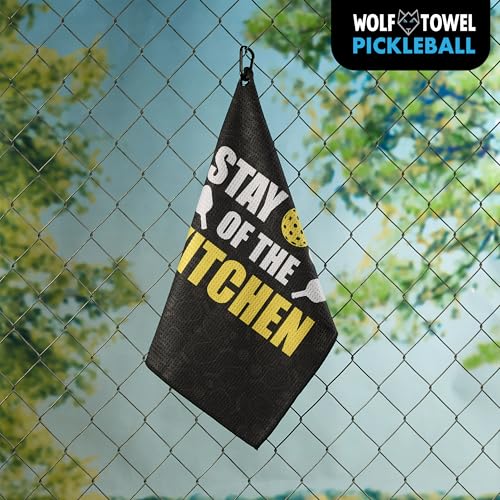 Image of Pickleball Towel | Stay Out of The Kitchen Pickleball Towel | Pickleball Gift | Printed Funny Pickleball Towel | Pickleball Gear | Retirement Gift