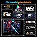 KTC Gaming Monitor 24 Zoll, FHD 1080P@180Hz (OC 190Hz) mit Fast IPS-Panel, 1ms Reaktionszeit, FreeSync/G-Sync, HDR400, 133% sRGB, HDMI 2.0 / DP 1.4, Hardware Blaulichtfilter, VESA 100×100mm