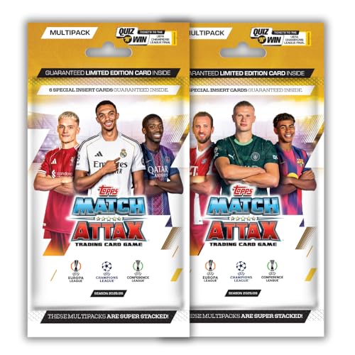 Image of Topps UEFA Champions League Match Attax 2025-26 Trading and Collectible Card Game (Multipack of 2)