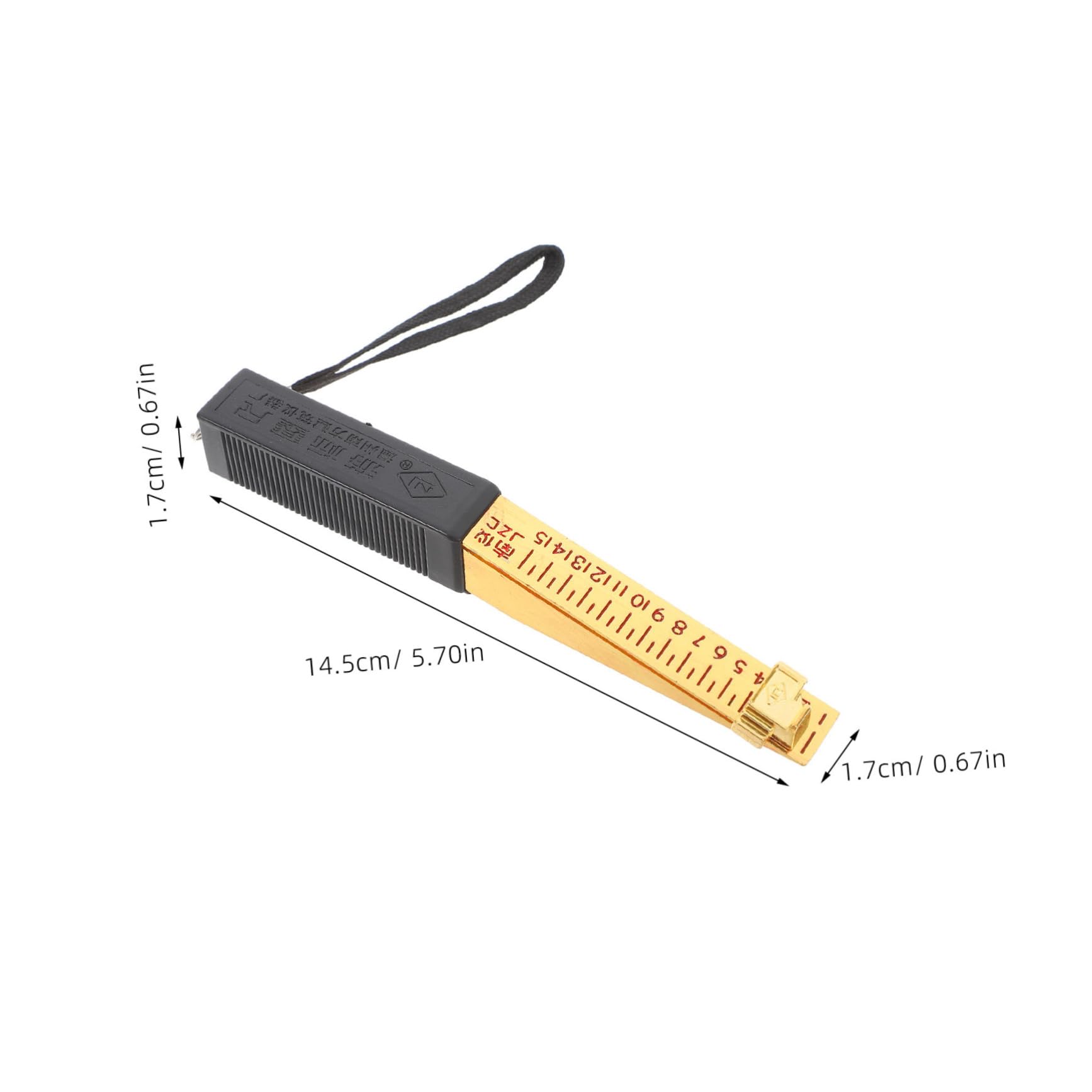 FUNOMOCYA Flatness Measuring Gauge Mm High Precision Multi-Purpose Wedge Feeler Copper Coated Easy to Use