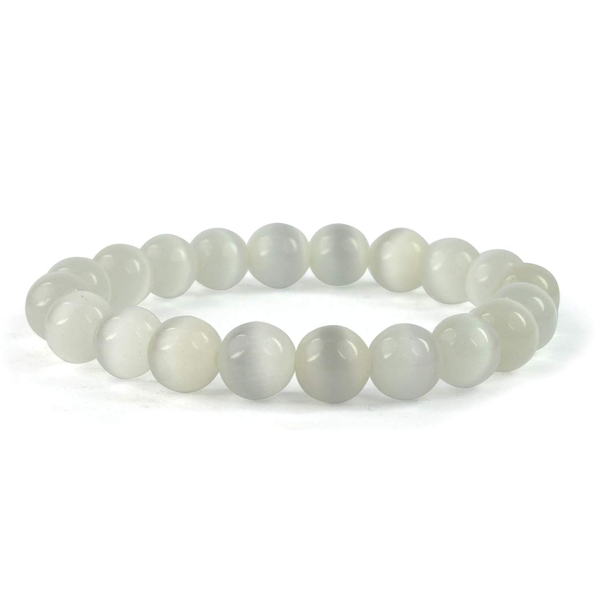 Crystu Natural Selenite Bracelet Crystal Stone 10Mm Round Bead Bracelet For Reiki Healing And Crystal Healing Stone For Unisex Adult (Color : White) (B08TLW2S1R) Amazon Price History, Amazon Price Tracker