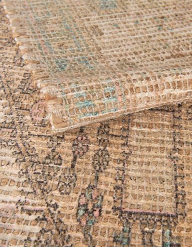 Tapete corredor Chenille Jute 2'2" x 8' Khaki Ivory miniatura 7