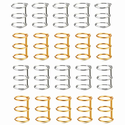 GreenGee バインダーリング 20個入り 穴径20mm 製本用とじ具 学習カード 単語帳 資料保存 DIY卓上カレンダー アル