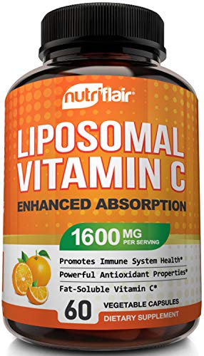 NutriFlair Liposomal Vitamin C 1600mg, 60 Capsules