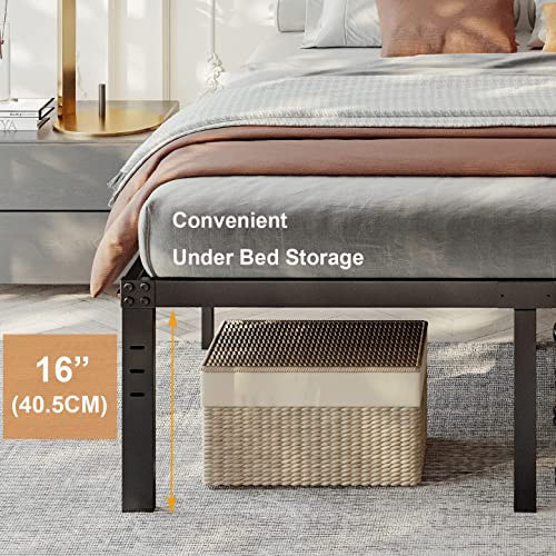 Artimorany Full Size Bed Frame, 18 Inch Mattress Foundation, Heavy Duty Steel Slats Support Platform With Underbed Storage, Easy Assembly, Non Squeak, Black #TOP5