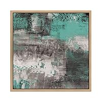 SIGNWIN Framed Canvas Wall Art Colorful Texture Canvas Prints Home Artwork Decoration for Living Room,Bedroom - 16x16 inches