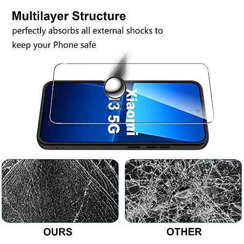 3 in 1 - per Custodia Xiaomi 13 6,36, con 2 pezzi...