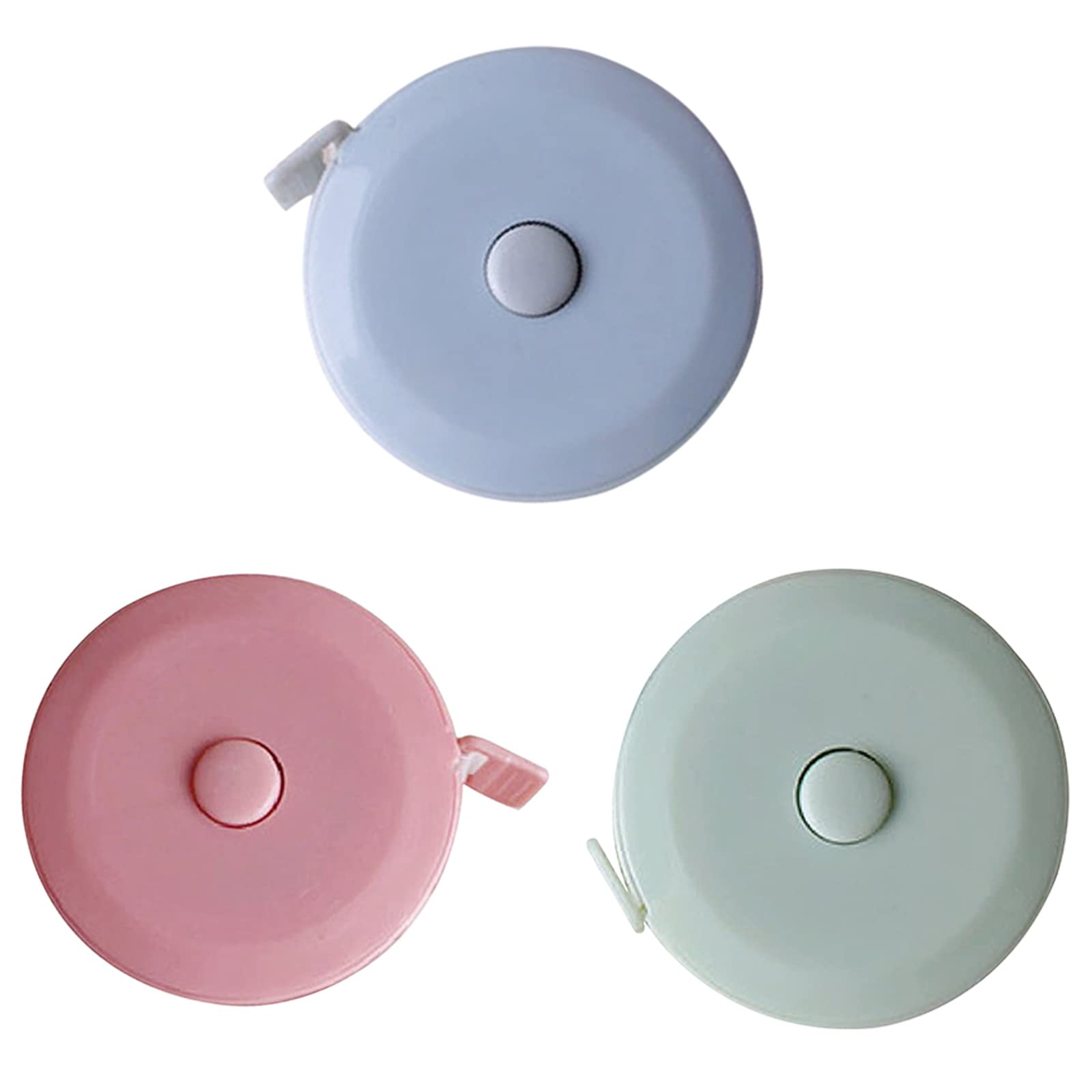 Cinta Métrica Retráctil de Sastre Costura,3 piezas Cinta Métrica de Sastre Suave,Doble Escala Cintas Métricas,Para Coser y Medir Cintura, Pecho, Pecho y Brazos (2 metros)