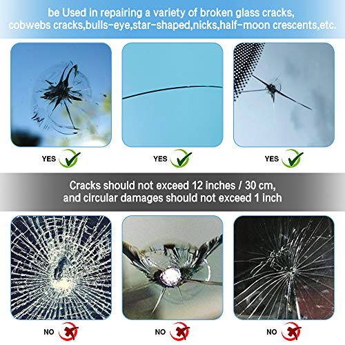 image for WASAIQI Glass Repair Kit, Windshield Crack Repair kit, Quick Repair Sc