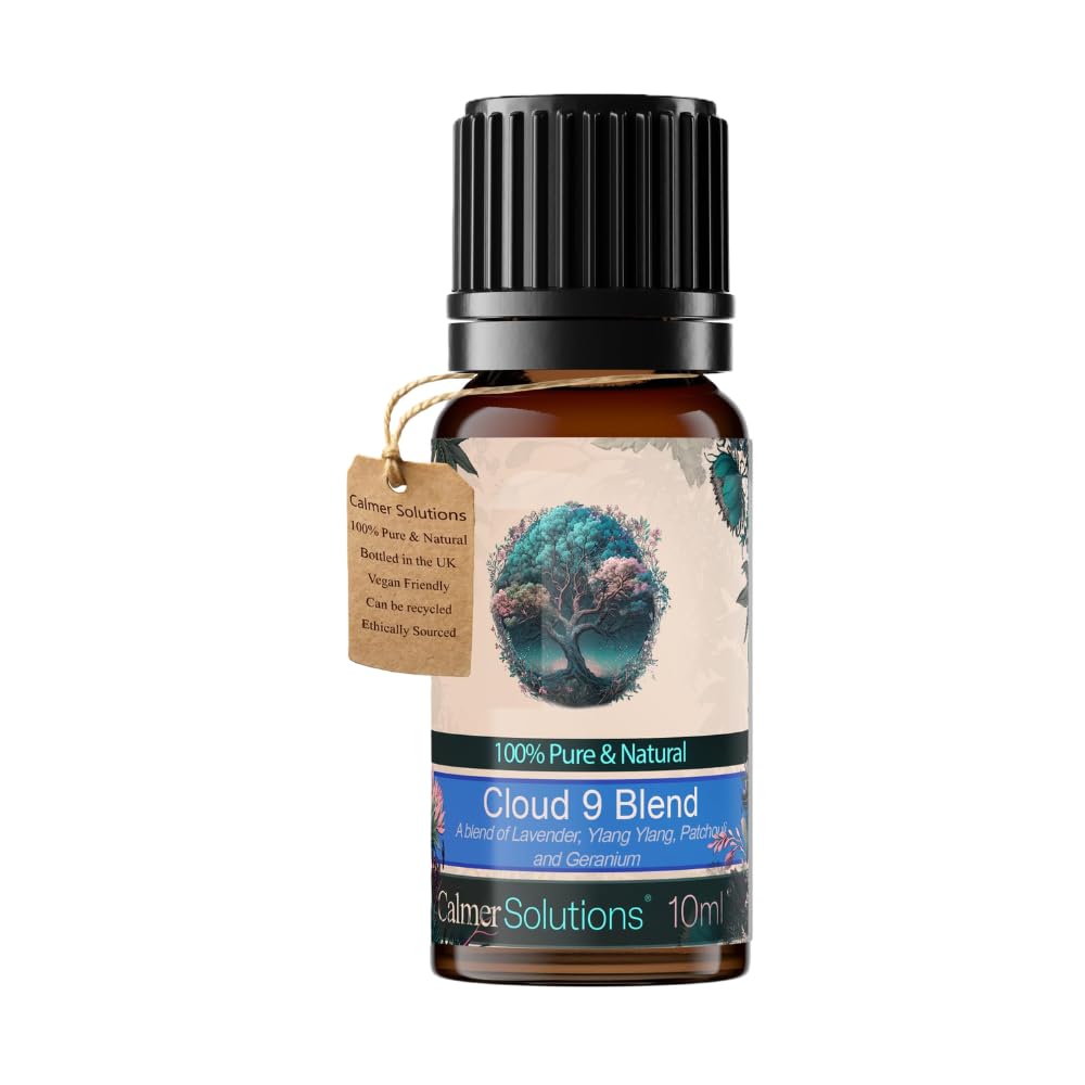 Calmer Solutions Clear Calming Essential Oil Blend 10Ml – Lavender, Patchouli, Ylang Ylang & Geranium | Cloud 9