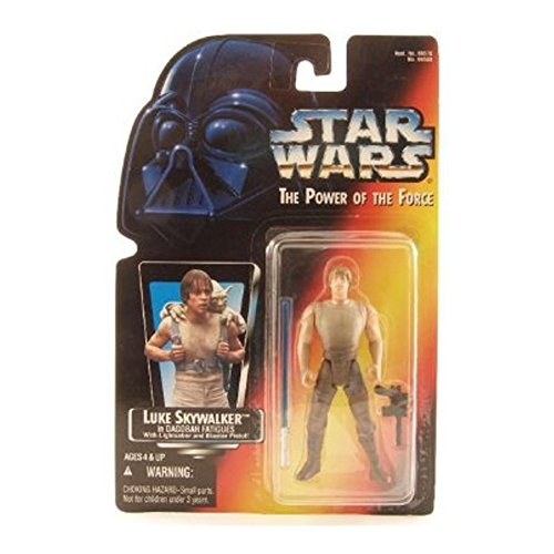 STAR WARS POWER OF THE FORCE LUKE SKYWALKER FIGURE IN DAGOBAH FATIGUES