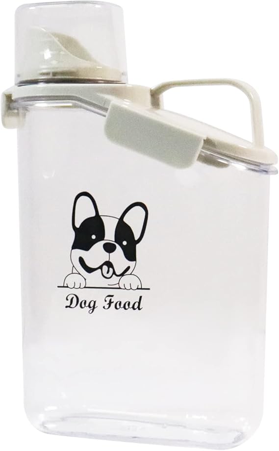Ctomche Dog Food Storage Container Airtight Portable Dog Food Bin with Handled Lid and Pour