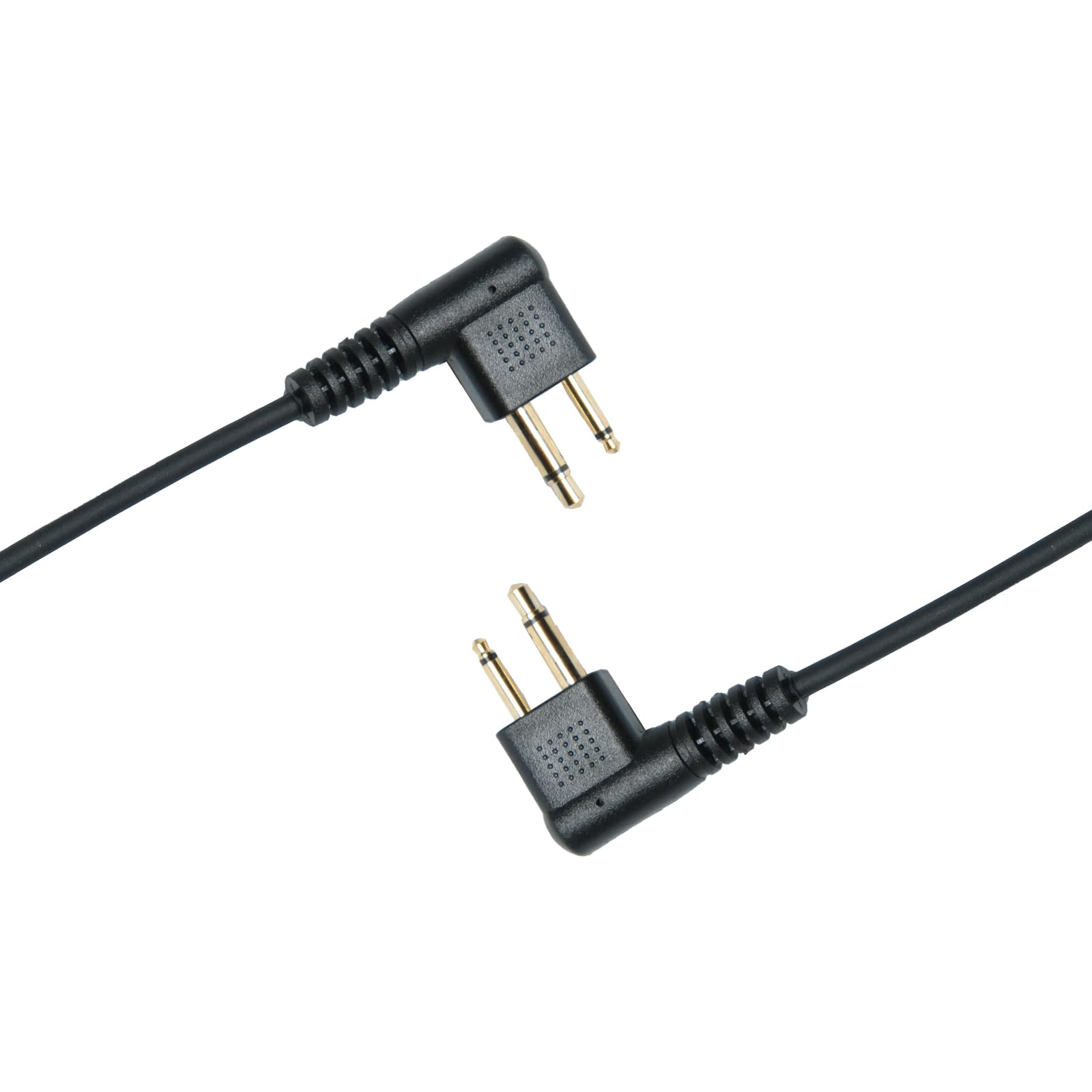 Auricular de tubo acústico de 2 pines para radio M1 R2 BC130 DLR1060 CP200 de 2 vías, 10 unidades