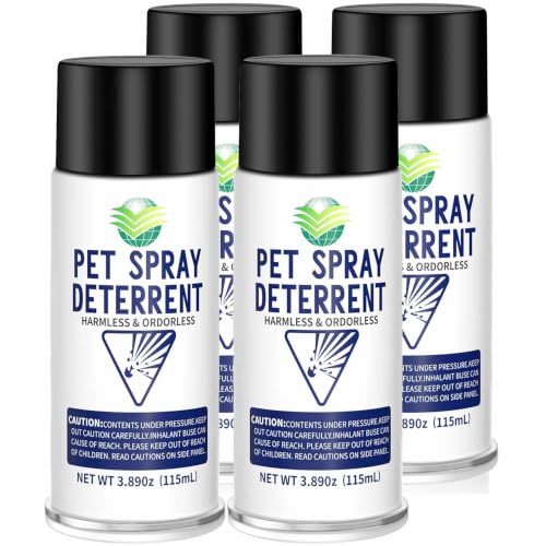 Motion Activated Cat Deterrent Spray Refill, 4 Pack