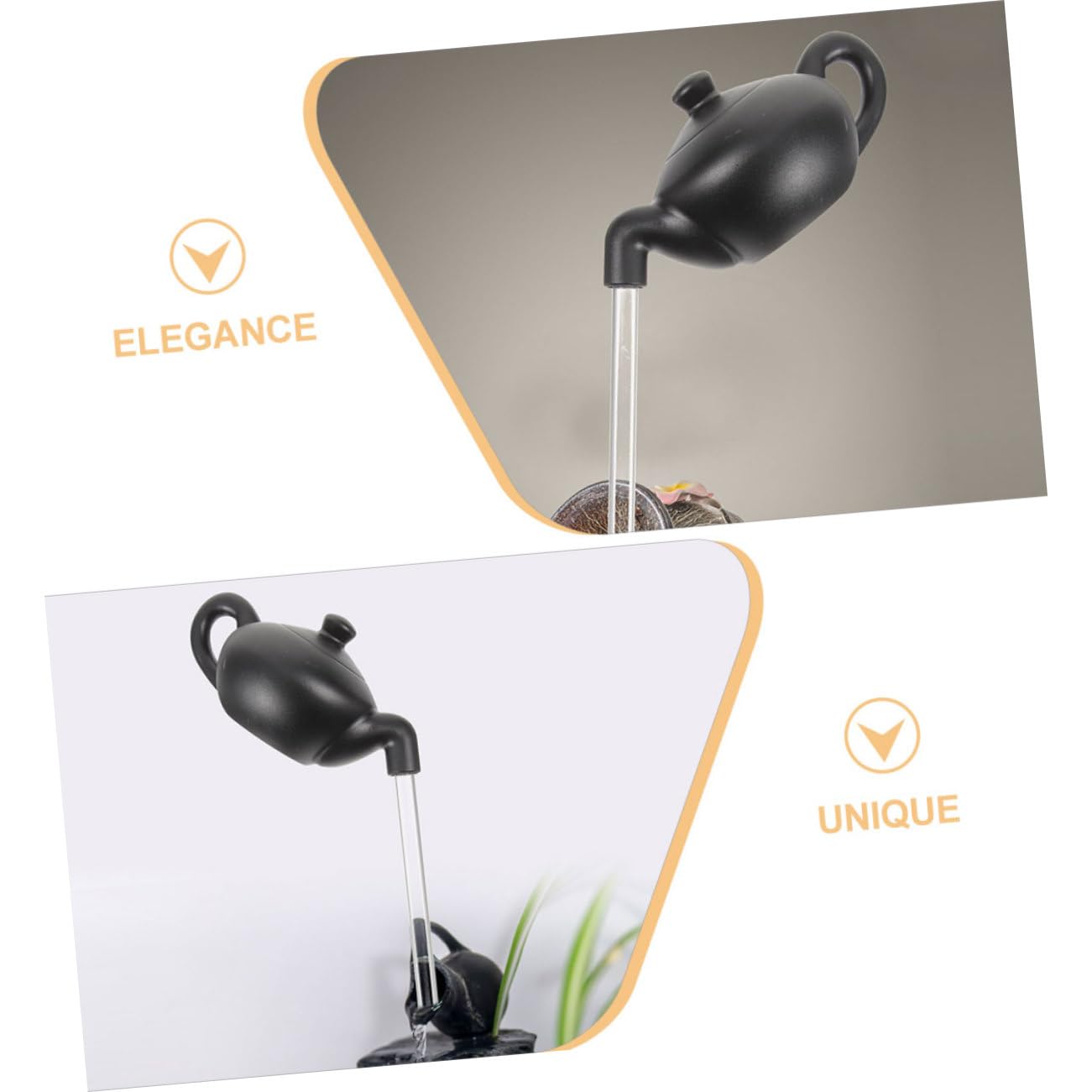 Zerodeko 5 Set Teiera Sospesa Arredamento Per Ufficio Ornamento Da Tavolo Teiera Ornamentale Ad Acqua Corrente Parti Per Fontane D'acqua Corrente Decorazione Cascata Fai Da Te Plastica