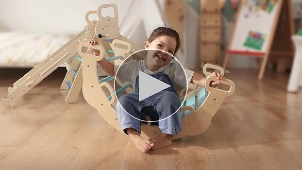⭐8㎝CD⭐GARDEN（ex-nico） BlueWood 2025 8 in 1 Pikler Triangle Climbing Set Toddler