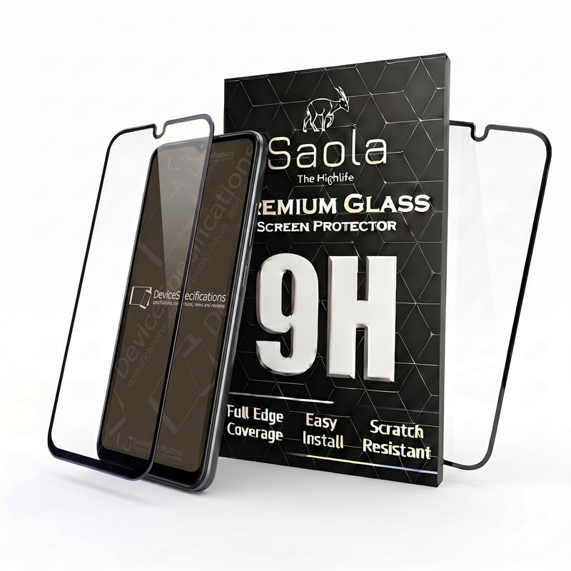 Image of Saola HD+ Oleophobic Tempered Glass For Lava Bold N2 Lite (Pack Of 2) with Hassle-less Installation Kit. Full screen Coverage. 6.75 inch