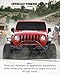 ROADER JL Flat Front & Rear Fender Flares Fit for 2018-2024 Jeep Wrangler JL JLU Unlimited 2/4 Doors, Front Steel Wheel Fender Flares Liner w/Turn Signal Lights, Textured Black Bolt-on Wheel Flares
