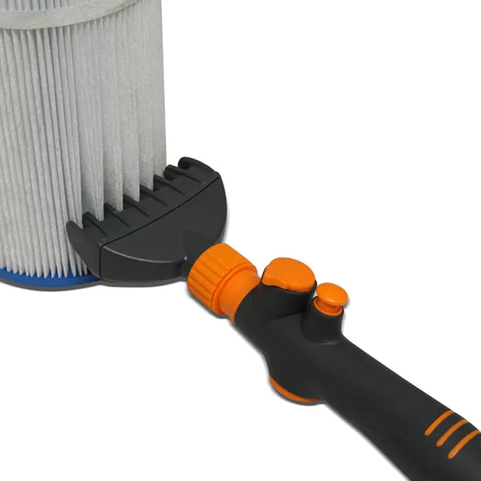 Cepillos de limpieza de filtro de piscina, cepillo de limpieza rápido de mano resistente, limpiador de cartucho de peine de filtro de piscina, para manguera de jardín, jacuzzi, hojas de hogar
