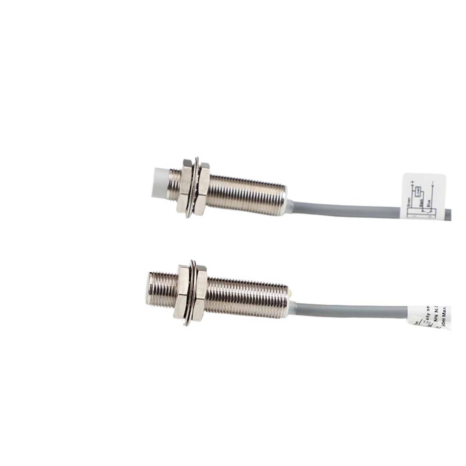 Indukcyjny czujnik zbliżeniowy M12 do wykrywania rur metalowych 2-przewodowych z wyjściem NPN i PNP 10-60 V CC(M12-Flush- NPN NO-4MM)