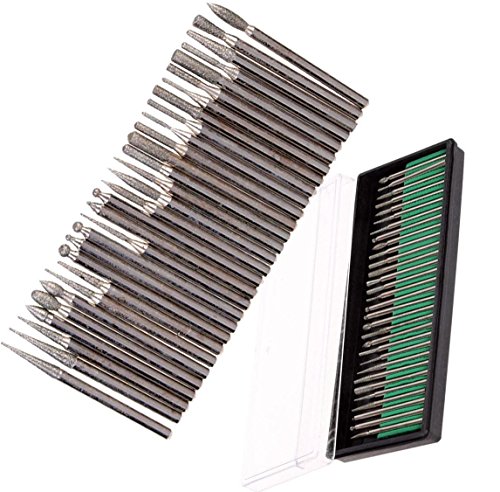 Image of DIY Crafts Pack of 30 Pcs, Design No #2, 30X Diamond Burr Bits Drill for Engraving Carving DI(Pack of 30 Pcs, Design No #2)