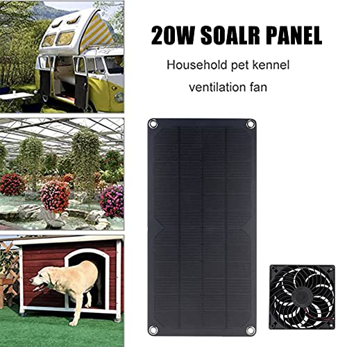 Ventilador de escape de panel solar mini extractor para refrigeración de invernaderos 3
