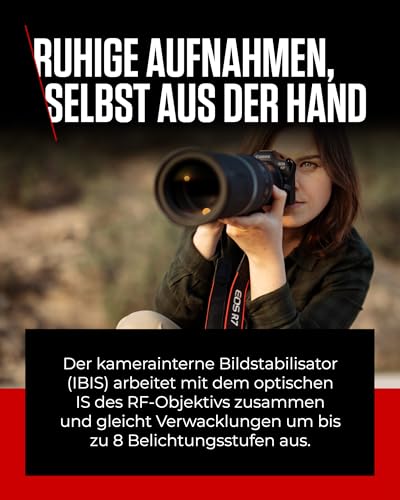Canon EOS R7 Systemkamera mit RF-S 18–150mm Objektiv – 32,5 MP APS-C CMOS-Sensor – Dual Pixel CMOS AF II, integrierte Bildkombination, UVC/UAC-kompatibel - Perfekt, um Naturmomente einzufangen