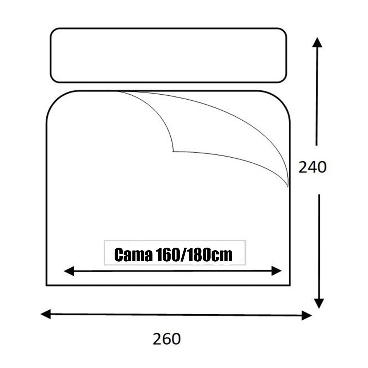 various Relleno de Edredón y Nórdica de 400 Gramos, Fabricado en España con Fibras Vírgenes, Huecas y Siliconadas para Calidez y Comodidad Duraderas (260 x 240 cm)