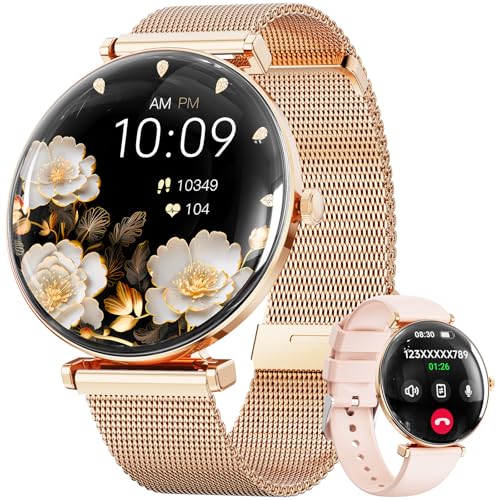 Smartwatch Damen, Konvexe Licht Dünn Smartwatch für Damen, 4,3 cm...