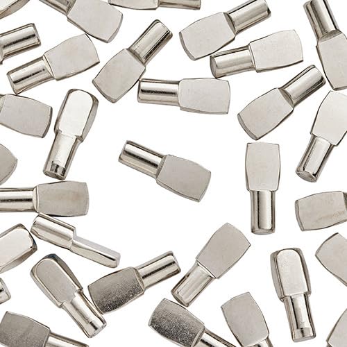 WidgetCo 5mm Nickel Shelf Pins, Shelf Supports, Architectural Finish (Qty 250)